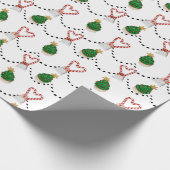 Cadeau Papier d'enveloppement de Noël Sucre de canne Love (Coin)