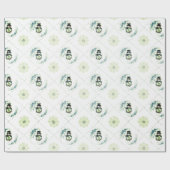 Cadeau Papier d'enveloppement de Noël sucré Snowman (Plat)