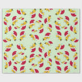 Cadeau Papier d'enveloppement de Noël Taco Père Noël (Plat)