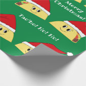 Cadeau Papier d'enveloppement de Noël Taco Père Noël (Coin)