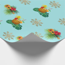 Papier d'enveloppement de Noël Tropica