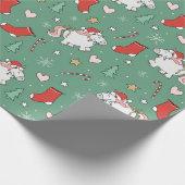 Cadeau Papier d'enveloppement de Noël Unicorn (Coin)