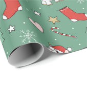 Cadeau Papier d'enveloppement de Noël Unicorn (Coin rond)