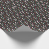 Cadeau Papier d'enveloppement de Noël végétalien (Coin)