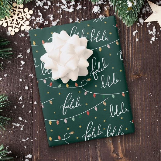Cadeau Papier d'enveloppement de Noël vert