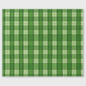 Cadeau Papier d'enveloppement de Noël vert plaqué (Plat)