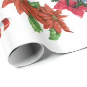 Cadeau Papier d'enveloppement de Noël Vintage rétro (Coin rond)