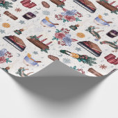 Cadeau Papier d'enveloppement de Noël Yule Witchy (Coin)