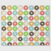 Cadeau Papier d'enveloppement de noix de Doughnut (Plat)