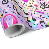 Cadeau Papier d'enveloppement de notes folles (Coin rond)
