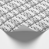 Cadeau Papier d'enveloppement de notes musicales (Coin)