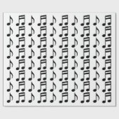 Cadeau Papier d'enveloppement de notes musicales (Plat)