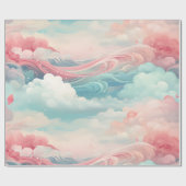 Cadeau Papier d'enveloppement de nuages doux (Plat)