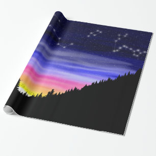 Cadeau Papier d'enveloppement de nuit Diamond