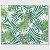 Cadeau Papier d'enveloppement de palmier Feuille tropical (Plat)