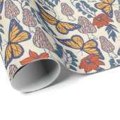 Cadeau Papier d'enveloppement de papillon Morel & Monarqu (Coin rond)