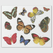 Cadeau Papier d'enveloppement de papillons (Plat)