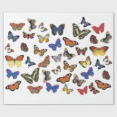 Cadeau Papier d'enveloppement de papillons (Plat)