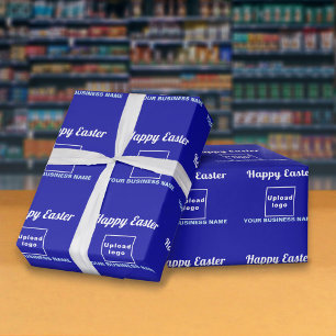 Cadeau Papier d'enveloppement de Pâques bleu