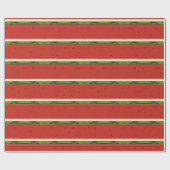 Cadeau Papier d'enveloppement de pastèque rouge vif (Plat)