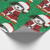 Cadeau Papier d'enveloppement de pattes de chien de berne (Coin)