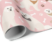 Cadeau Papier d'enveloppement de pattes et d'os des Pyrén (Coin rond)