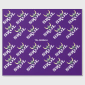 Cadeau Papier d'enveloppement de peau viking argent (Plat)