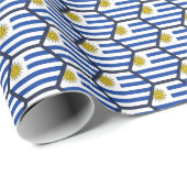 Cadeau Papier d'enveloppement de peigne d'Uruguay (Coin rond)