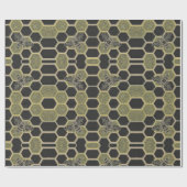 Cadeau Papier d'enveloppement de peigne et d'abeille (Plat)