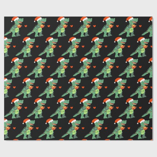 Cadeau Papier d'enveloppement de Père Noël de Noël (Plat)