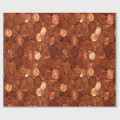 Cadeau Papier d'enveloppement de pièces de cuivre (Plat)