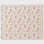 Cadeau Papier d'enveloppement de pieuvre de la plage d'aq (Plat)