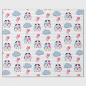 Cadeau Papier d'enveloppement de pingouins (Plat)