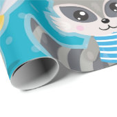 Cadeau Papier d'enveloppement de pirates pour l'équipage  (Coin rond)