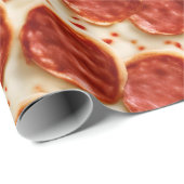Cadeau Papier d'enveloppement de pizza Pepperoni (Coin rond)