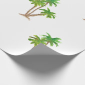 Cadeau Papier d'enveloppement de plage de Palm Tree aquar (Coin)