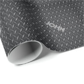 Cadeau Papier d'enveloppement de plaque métallique diaman (Coin rond)