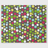 Cadeau Papier d'enveloppement de points amusants (Plat)