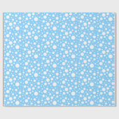 Cadeau Papier d'enveloppement de points bleus (Plat)