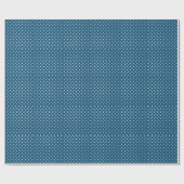 Cadeau Papier d'enveloppement de points bleus cool (Plat)