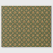 Cadeau Papier D'Enveloppement De Points Et Cercles Rouges (Plat)