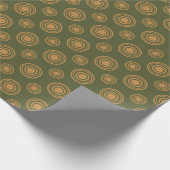 Cadeau Papier D'Enveloppement De Points Et Cercles Rouges (Coin)