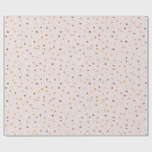 Cadeau Papier d'enveloppement de pois rose coloré (Plat)