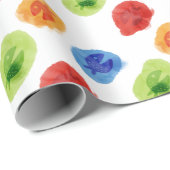 Cadeau Papier d'enveloppement de poisson de dessin humori (Coin rond)