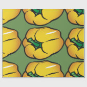 Cadeau Papier d'enveloppement de poivre jaune (Plat)