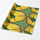 Cadeau Papier d'enveloppement de poivre jaune (Déroulé)