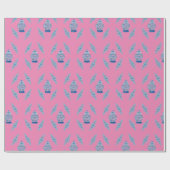 Cadeau Papier d'enveloppement de pot peint à la main (Plat)