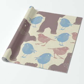 Cadeau Papier d'enveloppement de printemps de Whimsy Wood