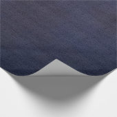 Cadeau Papier d'enveloppement de Refus Bleu Brûlé (Coin)