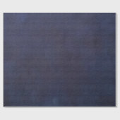 Cadeau Papier d'enveloppement de Refus Bleu Brûlé (Plat)